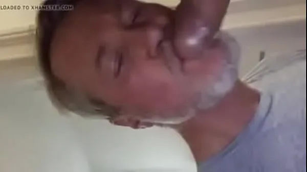 Daddy cumming in daddy's mouth