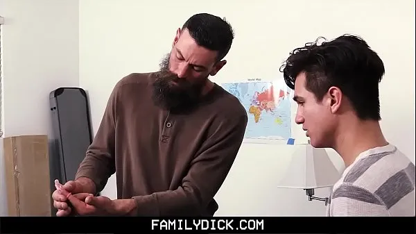 Best FamilyDick - StepDaddy teaches virgin stepson to suck and fuck total Tube