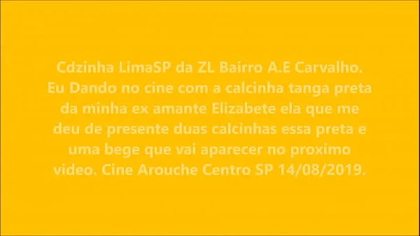 En iyi cdzinha LimaSP giving at the cinema with the black thong of the former lover Elizabete pro active Interlago 14082019 toplam Tüp