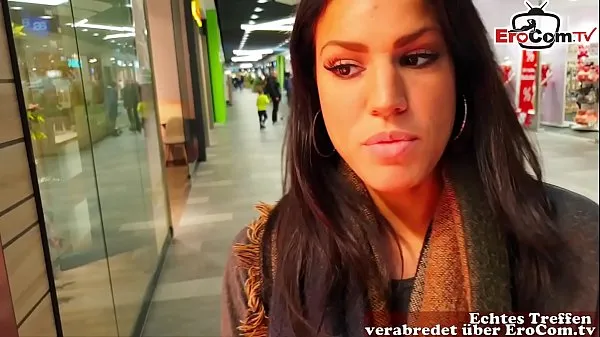 Best German amateur latina teen public pick up in shoppingcenter and POV fuck with huge cum loads total Tube