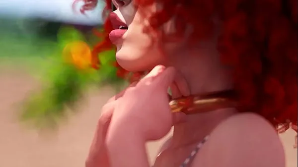 3D Futa - Une transsexuelle chaude et une fille rousse ont des relations sexuelles