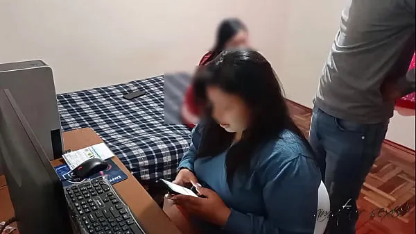 Best Cuckold wife pays my debts while I fuck her friend: I arrive at my house and my wife is with her rich friend and while she pays my debts I destroy her friend's rich ass with my big cock, she almost catches us total Tube