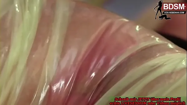 Best German blonde dominant milf loves fetish sex in plastic total Tube