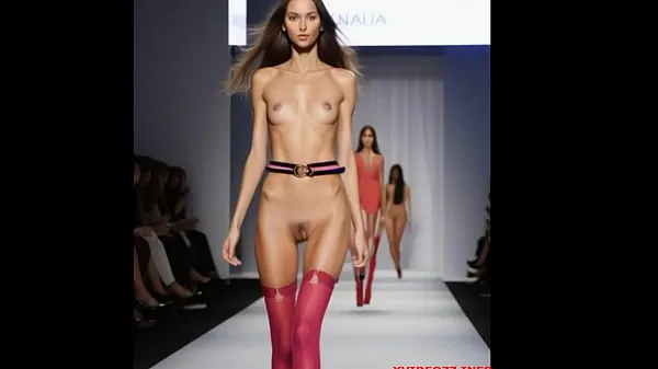Best Spectacular Fashion Showcase: Young Models Boldly Rock Colorful Stockings on the Catwalk total Tube