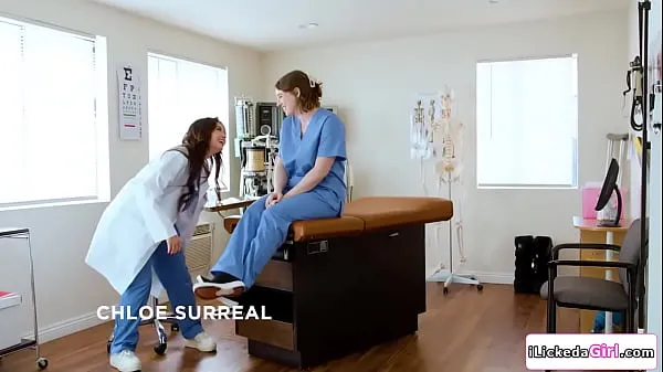 بہترین Lesbian doctor pussy licking big tits brunette assistant کل ٹیوب